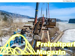 Aufbau des Themenbereichs „Sonnenbucht“ in FANTASIA (Januar 2025)